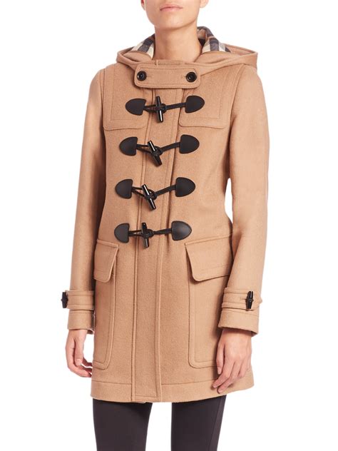 burberry brit finsdale hooded duffle coat|Burberry Finsdale Duffle Coat .